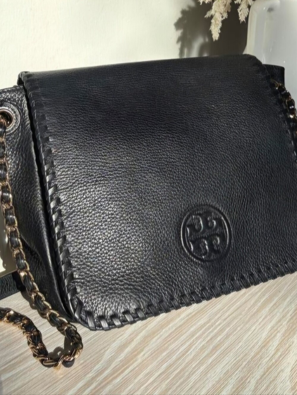 Tory Burch Black Leather Crossbody Bag